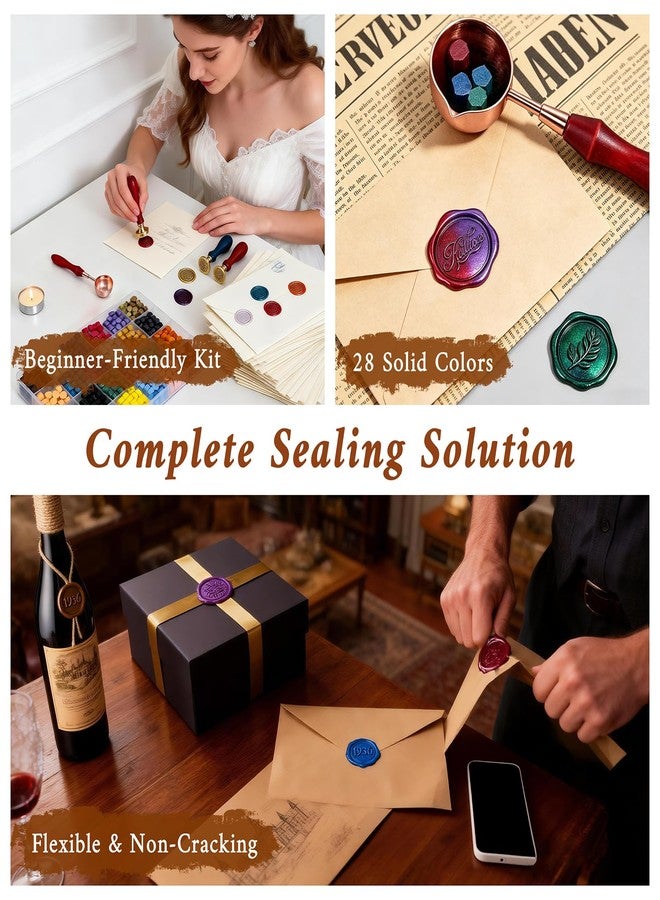TRINIDa 28C 420Pcs Wax Seal Kit for Wedding Invitations DIY Crafts - Image 5