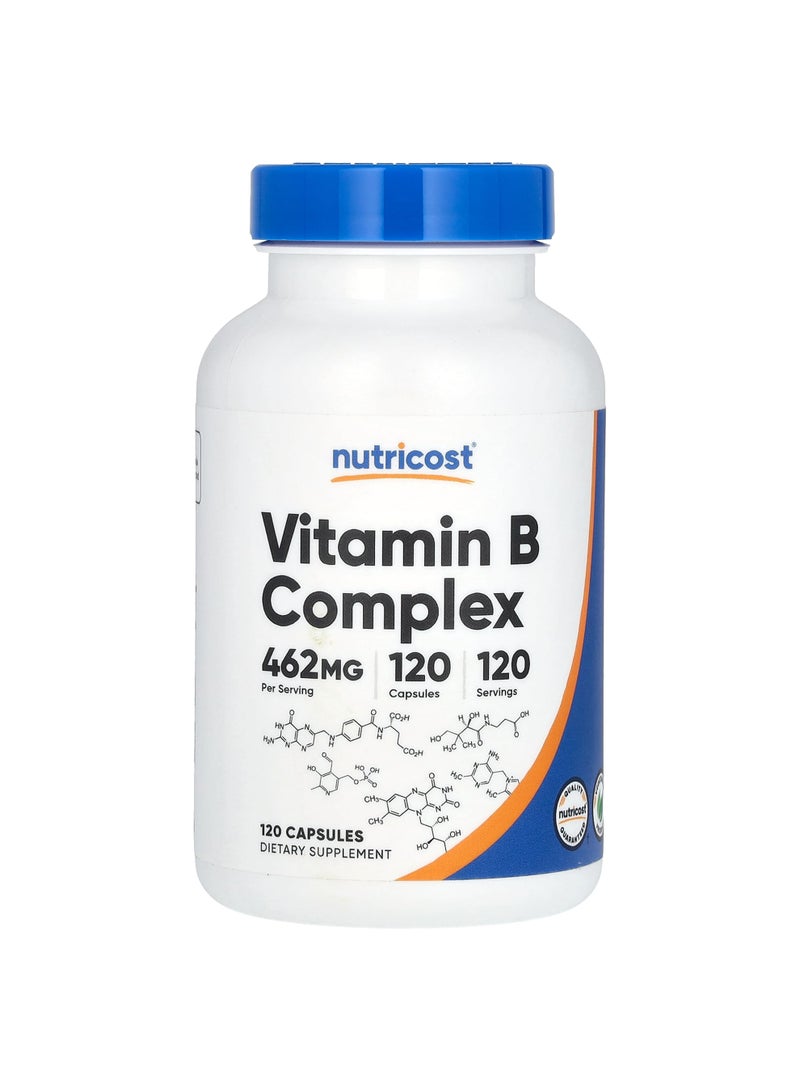 Nutricost Vitamin B Complex, 462 mg, 120 Capsules