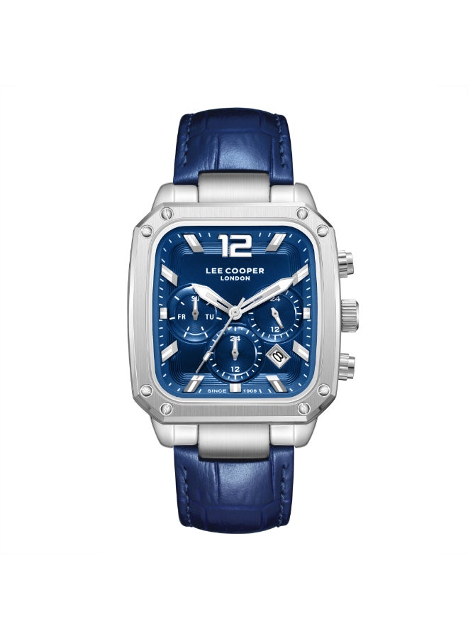 لي كوبر ساعة جلدية متعددة الوظائف للرجال . -  مم - Image 1