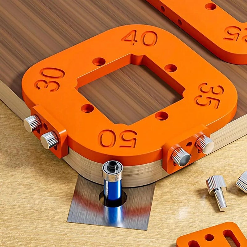 قالب قطع ركن متعدد الوظائف للنحت بالخشب: قالب نصف قطر رباعي الوظائف - أداة متعددة الوظائف مقاومة للتآكل والتآكل للحواف الأثاث وأطر الصور والألعاب الخشبية ومشاريع النحت بالخشب - Image 2