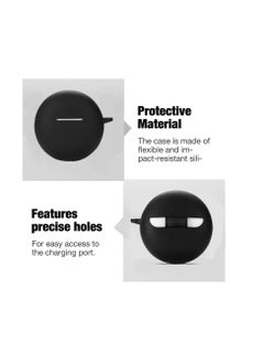 Generic Case Compatible with Oppo Enco Buds 2 / Oppo Enco Air 2i Case - Silicone Cover Holder for Earbuds - Black  - Image 4