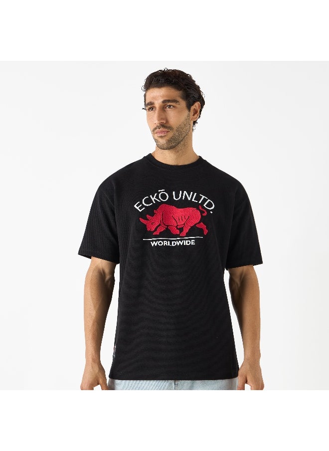Ecko Unltd. - Ecko Logo Detail Crew Neck T-shirt with Short Sleeves - Image 1