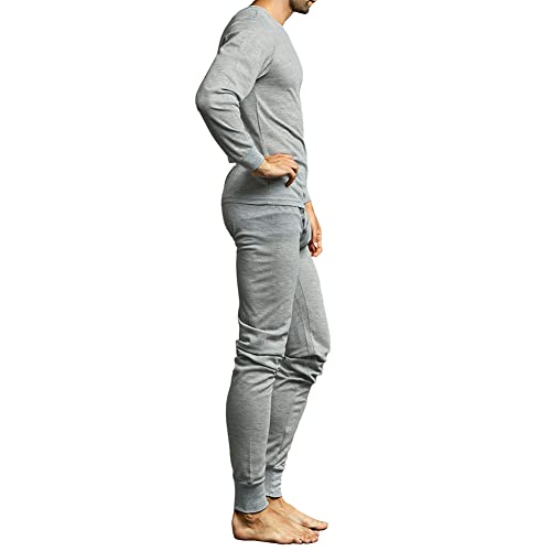 Knocker طقم ملابس داخلية حرارية طويلة للرجال (XL، رمادي فاتح) - Image 3