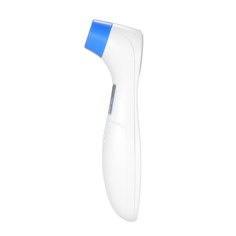 Non-Contact Thermometer White & Blue: High Precision Infrared Sensor - 10 Reading Memory, LCD Display With Smart Icons for Home, Family Daily Health Monitoring - Image 4