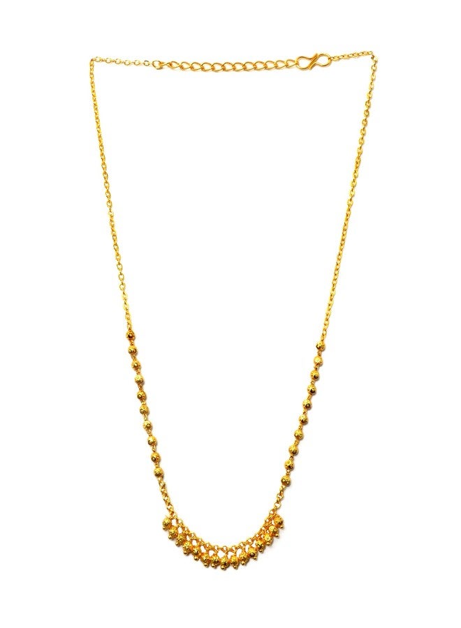 JHB Gold Plated Short Tanmaniya Chain For Women And Girls - Image 1