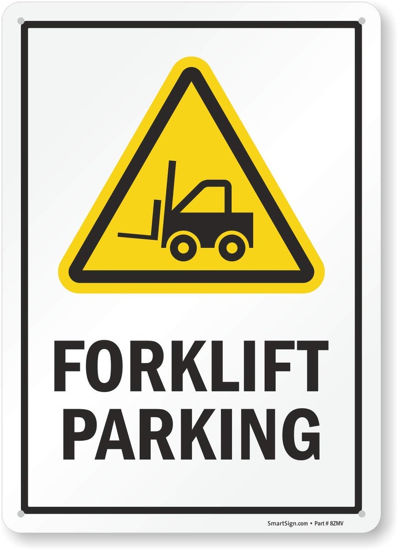 SmartSign Forklift Parking Sign 10 x 14 Aluminum - Image 2