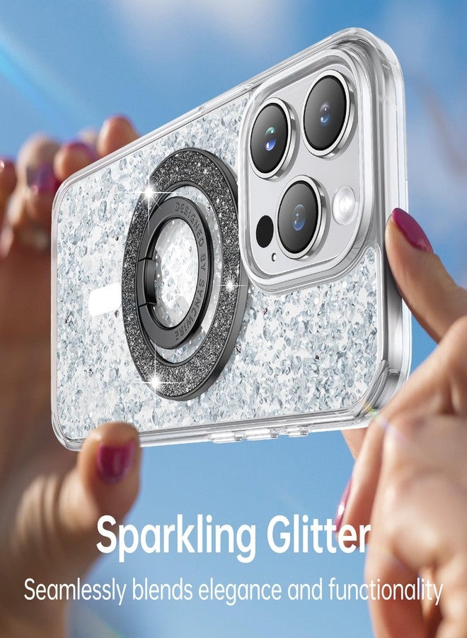 Syncwire Magnetic Phone Grip for MagSafe, Sparkle Ring Holder, Rotatable Kickstand Bling Ring Stand Removable MagSafe Accessories for iPhone 17 Pro Max 16 15 14 13, Android, Samsung etc. - Image 4