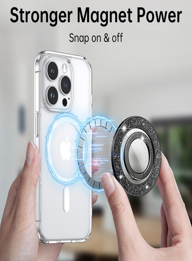 Syncwire Magnetic Phone Grip for MagSafe, Sparkle Ring Holder, Rotatable Kickstand Bling Ring Stand Removable MagSafe Accessories for iPhone 17 Pro Max 16 15 14 13, Android, Samsung etc. - Image 5