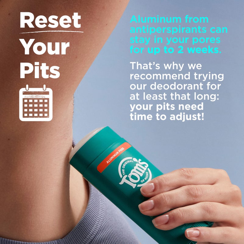 Tom's of Maine Tomâ€™s of Maine Sandalwood Vanilla Aluminum Free Natural Deodorant For Women & Men | Goes on Clear | Odor & Wetness Protection | Naturally Derived and Moisture-Locking Ingredients | 3.25 oz (2 Pack) - Image 5