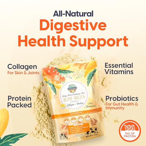 Paradise Naturals 100% Grass-Fed Natural Beef Bone Broth Powder + Active Probiotics, Collagen, 15g Protein, Non-GMO, Low Sodium, Gut Health, Paleo, Keto, Gluten-Free, for Healthy Skin, Hair, Joints - Image 4