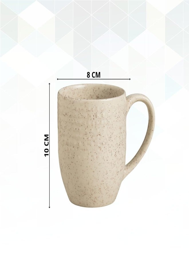 Clay Craft كوب قهوة وحليب من السيراميك الفاخر من كلاي كرافت، آمن للاستخدام في الميكروويف، سعة 360 مل، قطعة واحدة، لون بيج، كوب مثالي للقهوة، هدية رائعة، مناسب للمنزل والمكتب - Image 4