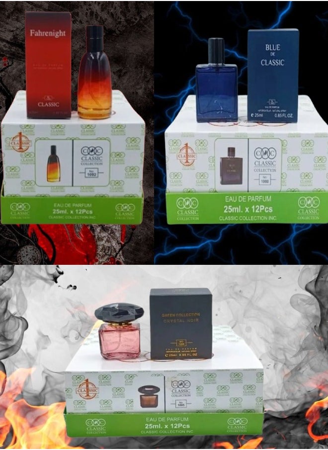 12 قطع عطر كلاسيكي لرجل رقم 1136 25 مل 12 قطع عطر كلاسيكي لرجل رقم 1129 25 مل و 12 قطع عطر كريستال نوير رقم 1005 25 مل - pzsku/ZC5019F58DE2EF787884AZ/45/_/1702239067/2bd9db49-a680-40aa-86a6-30ea3164ed38