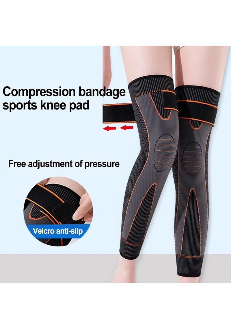 Plan A Foot Length Knee Compression Sleeve with Stabilizer, Self-Heating Foot and Knee Compression Brace, for Arthritis Pain and Support, Relieve Varicose Veins and Eliminate Leg Swelling(2)  - Image 3