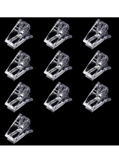 Nail Tips Clip, 10Pcs for Quick Building Polygel nail forms Nail clips for polygel Finger Nail Extension UV LED Builder Clamps Manicure Nail Art Tool