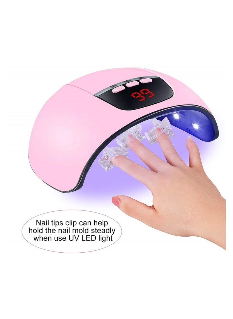 SYOSI - Nail Tips Clip, 10Pcs for Quick Building Polygel nail forms Nail clips for polygel Finger Nail Extension UV LED Builder Clamps Manicure Nail Art Tool - Image 1
