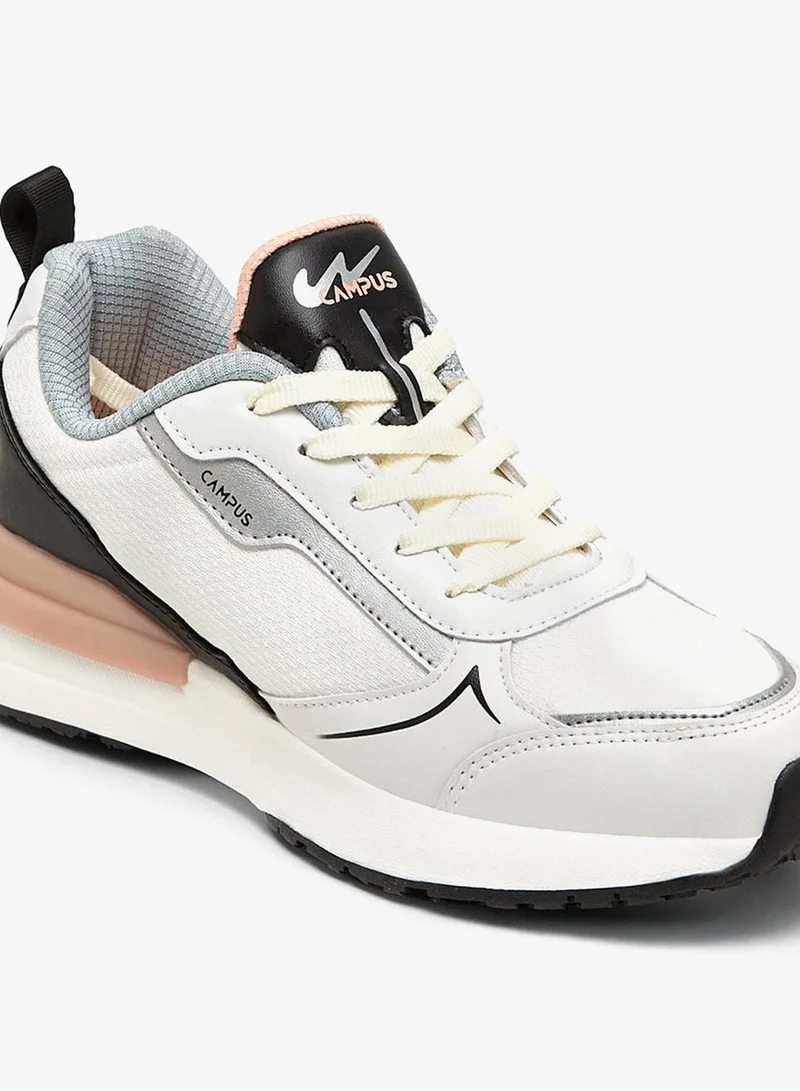 CAMPUS Wht/Blk Women’s Fashion Low Top Sneakers – Pop-Up Pastel Shades Shoes that Make Every Outfit Stand Out for Women | Best Price UAE
