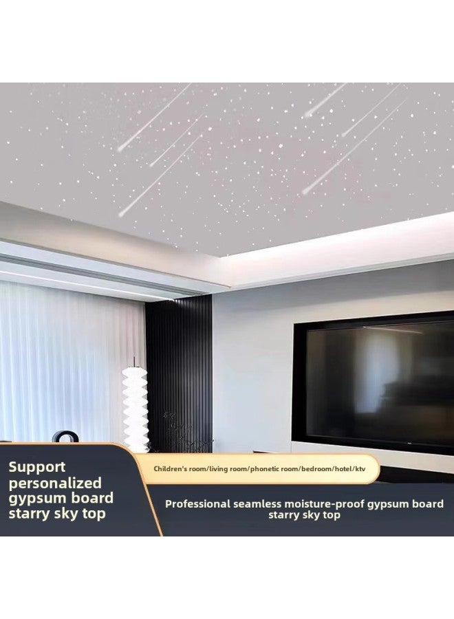 Generic Star Ceiling Ceiling Gypsum Board Audio-visual Room Living Room Children Bedroom Balcony Gypsophila Home Theater Optical Fiber Lamp-Color:Sound-absorbing Panel Starry Sky Top - Image 1
