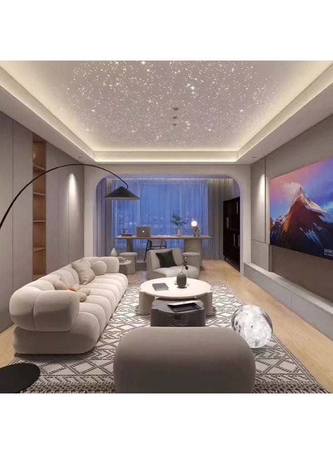 Generic Star Ceiling Ceiling Gypsum Board Audio-visual Room Living Room Children Bedroom Balcony Gypsophila Home Theater Optical Fiber Lamp-Color:Sound-absorbing Panel Starry Sky Top - Image 2