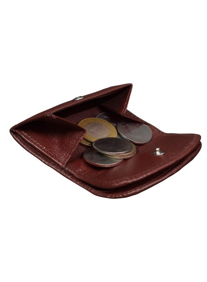 ABYS محفظة نسائية صغيرة من الجلد الطبيعي بني داكن من ABYS، حقيبة سيدات، حامل نقود، محفظة عملات - Image 3