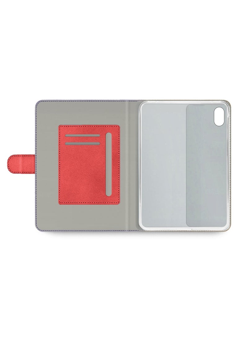 اوميكر جراب Xiaomi Redmi Pad Pro 5G 2024 مقاس 12.1 بوصة من جلد البولي يوريثان بإغلاق مغناطيسي - أحمر - Image 3