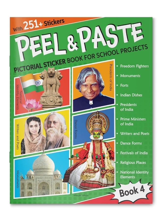 Peel & Paste - Pictorial Sticker Book For School Projects - Book 4  - Image 1
