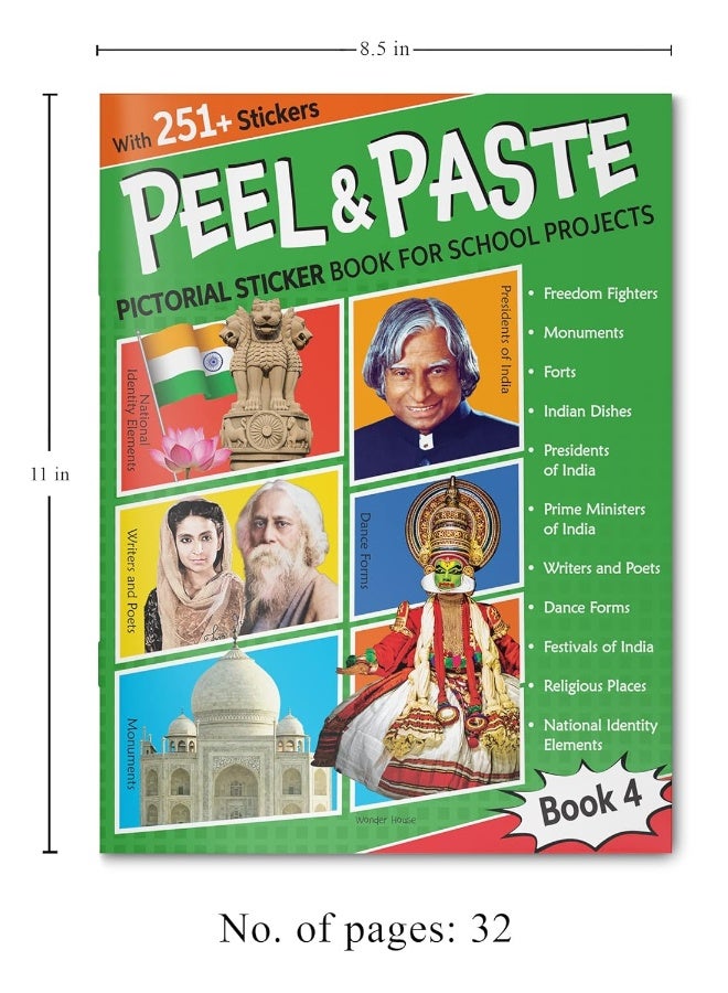 Peel & Paste - Pictorial Sticker Book For School Projects - Book 4  - Image 3