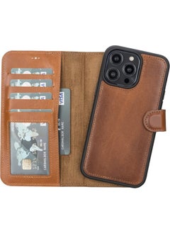 Apple iPhone 14 Pro Max Compatible Leather Wallet Case Mwwn RST2EF Taba