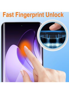 ماركة غير محددة واقي شاشة لهاتف OPPO Reno 13 Pro 5G واقي شاشة من الزجاج المقسى 9H صلابة مضادة لبصمات الأصابع ومقاومة للخدش لهاتف OPPO Reno 13 Pro 5G  - Image 5