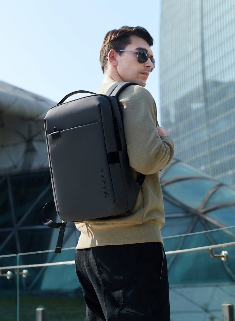 ARCTIC HUNTER Unisex Slim Laptop Backpack 9 L Durable Premium Water-resistant Shoulder Daypack for Office Business Travel College School, B00574 - Black - Image 2