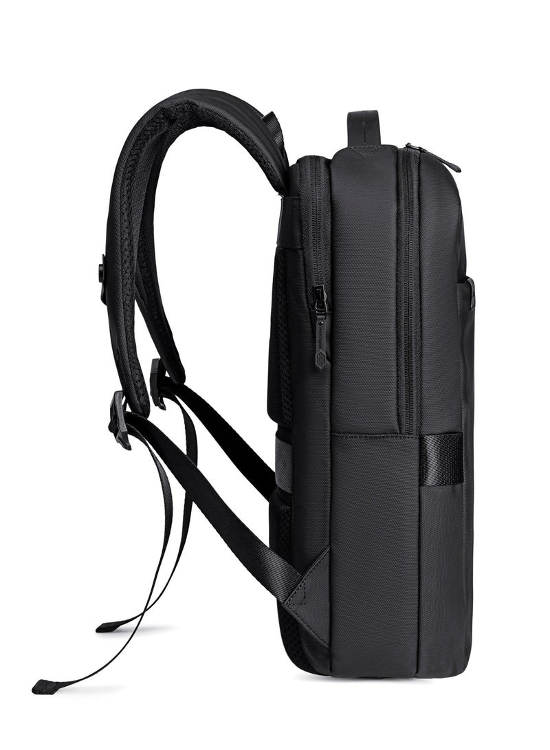 ARCTIC HUNTER Unisex Slim Laptop Backpack 9 L Durable Premium Water-resistant Shoulder Daypack for Office Business Travel College School, B00574 - Black - Image 3
