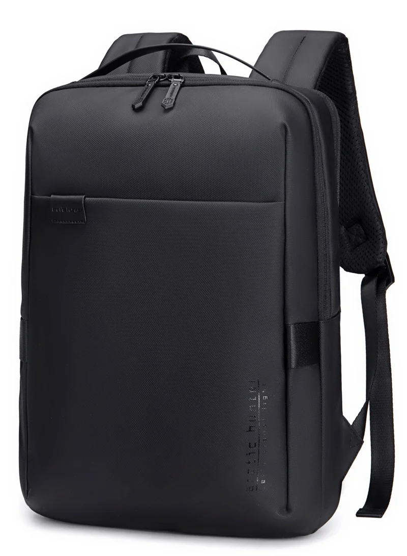 ARCTIC HUNTER Unisex Slim Laptop Backpack 9 L Durable Premium Water-resistant Shoulder Daypack for Office Business Travel College School, B00574 - Black