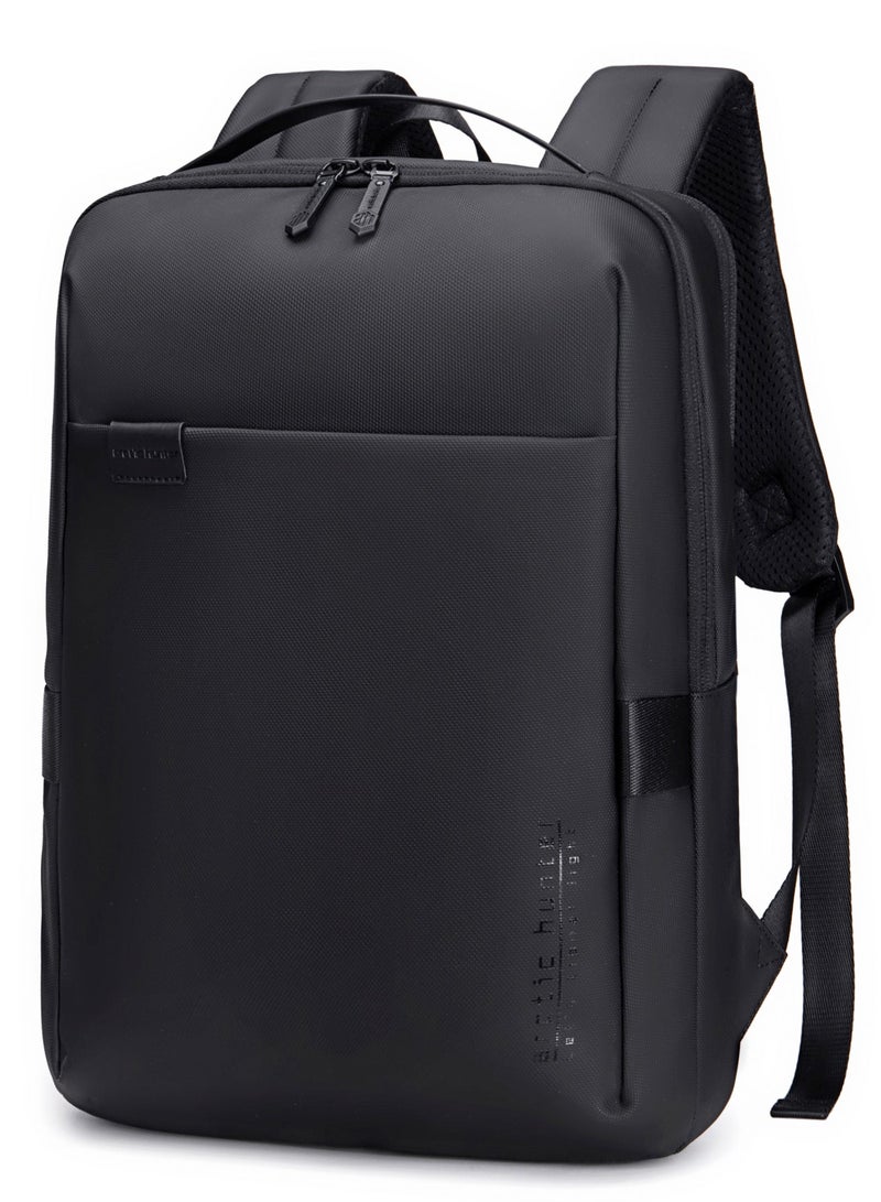 ARCTIC HUNTER Unisex Slim Laptop Backpack 9 L Durable Premium Water-resistant Shoulder Daypack for Office Business Travel College School, B00574 - Black - Image 1