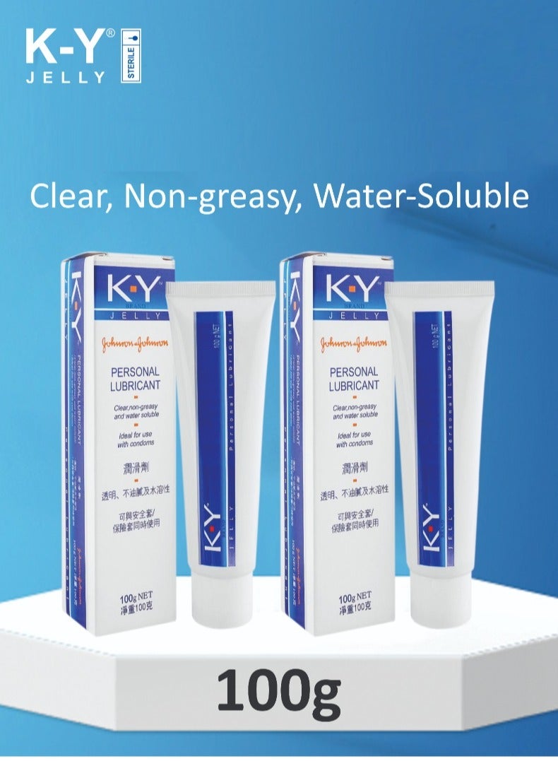 KY Jelly Personal Lube 100g – Gentle, Non-Sticky, Pack Of 2