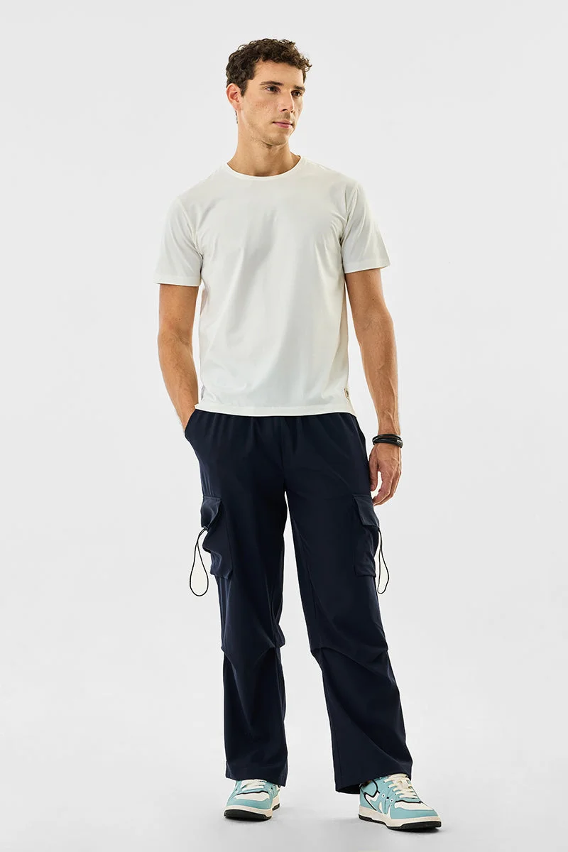 SNITCH تيشيرت أساسي مطاطي بفتحة جانبية