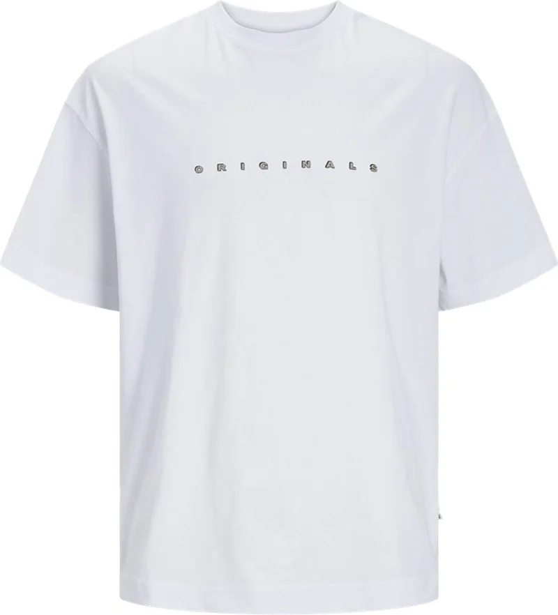 Jack Jones Joreaster Activity Tee Ss White Men's Short Sleeve T-Shirt