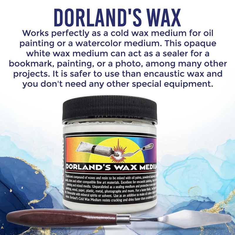 Moshify Jacquard Dorlands Wax 4fl oz - Cold Wax Medium Made in USA - Oil Painting - Watercolor Sealer - Bundled with Moshify Palette Knife - Image 5