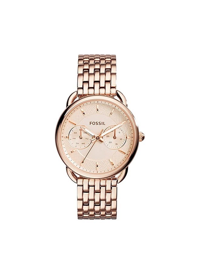 FOSSIL Fossil Women's new fashionable stainless steel chain watch Rose color -ES3713  - Image 1