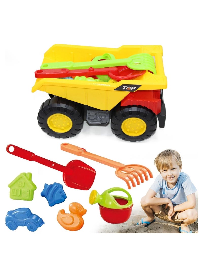 Home Smart Beach Toys Sand Toys for Toddlers Beach Sand Car Toys and Shovels Kids Beach Playsets Sandbox Toys for Kid Travel Outdoor Toys Sand Trays Toy for Boys and Girls Birthday Party Favor - Image 1