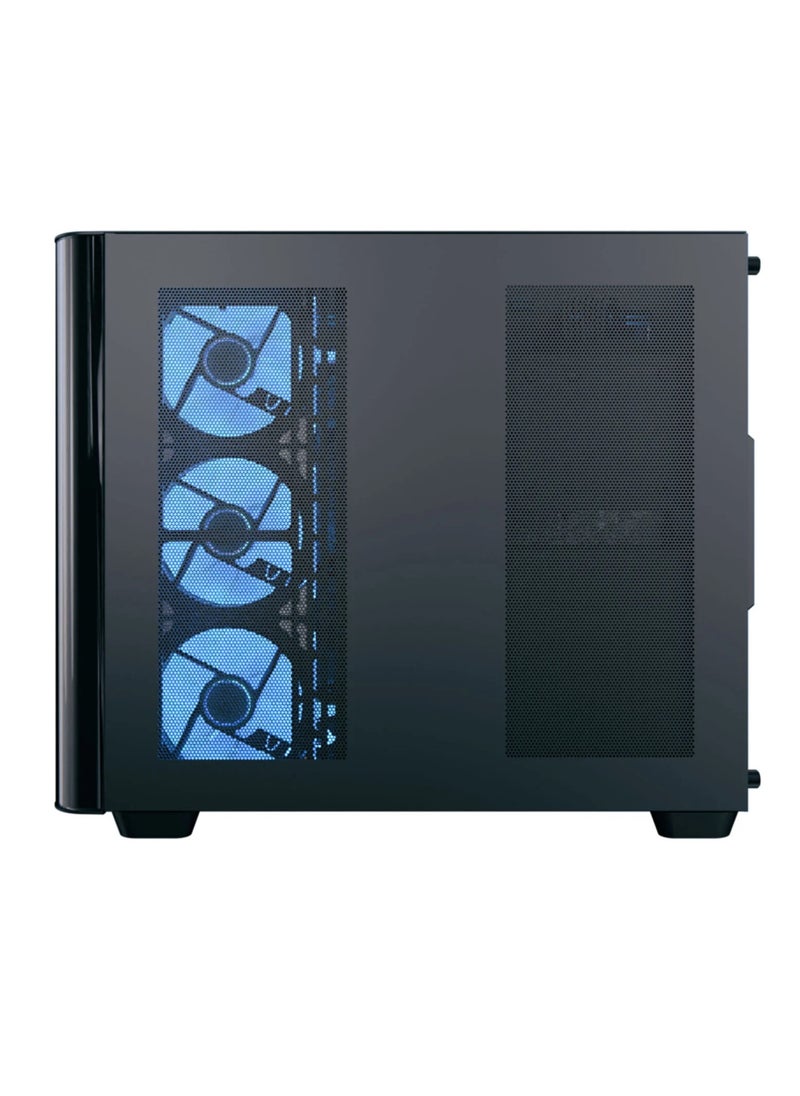 إيروكول - كيس كمبيوتر ايروكول P500C ARGB أسود ميد تاور ATX مع زجاج مقوى ومراوح ARGB - Image 1