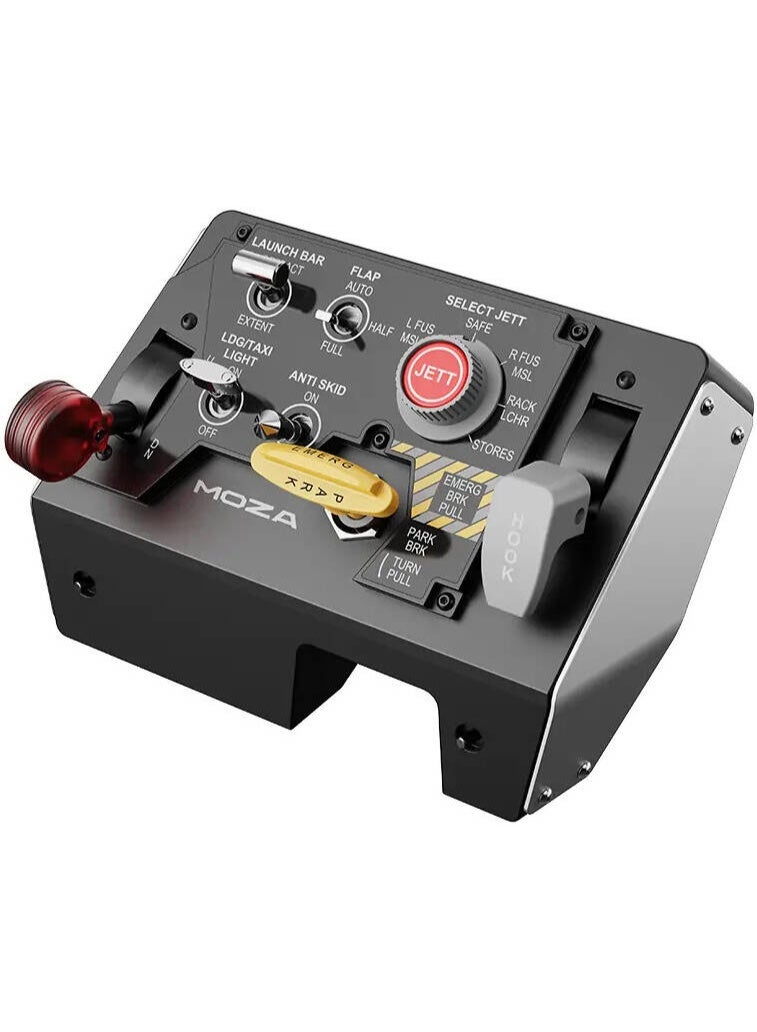 موزة لوحة MOZA MTLP – لوحة هبوط متعددة الوظائف بذراع فرامل، 25 إشارة تبديل قابلة للبرمجة، مستشعر هول عالي الدقة، توافق معياري - Image 2