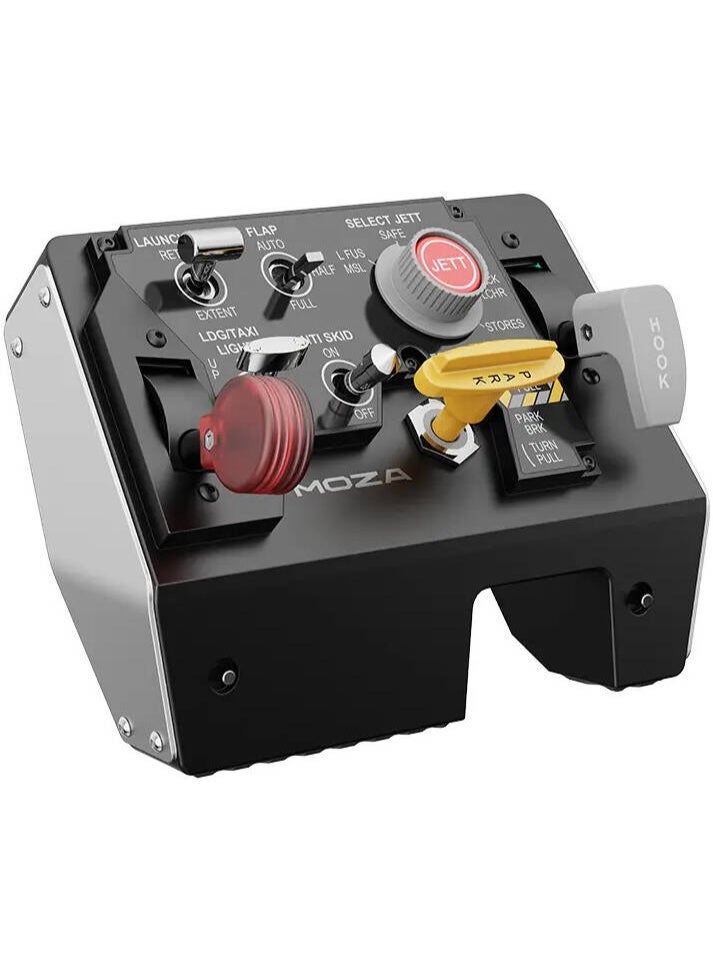 موزة لوحة MOZA MTLP – لوحة هبوط متعددة الوظائف بذراع فرامل، 25 إشارة تبديل قابلة للبرمجة، مستشعر هول عالي الدقة، توافق معياري - Image 4