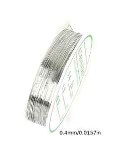 10 Roll 0.4mm Silver Color Jewelry Copper Wire Strong Alloy Copper Wire Metal Wire