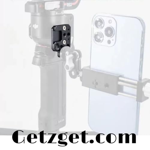 GetZget® Expansion Mount Compatible with DJI Ronin RS4/ Pro, RS3/ Pro, RS2, RSC, RS 3 Mini Gimbal Extension Aluminum Board Accessories - Image 4
