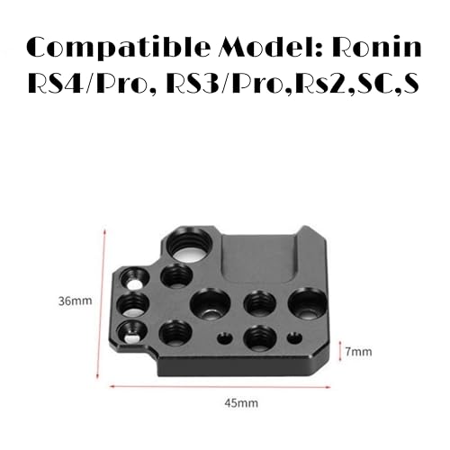 GetZget® Expansion Mount Compatible with DJI Ronin RS4/ Pro, RS3/ Pro, RS2, RSC, RS 3 Mini Gimbal Extension Aluminum Board Accessories - Image 5