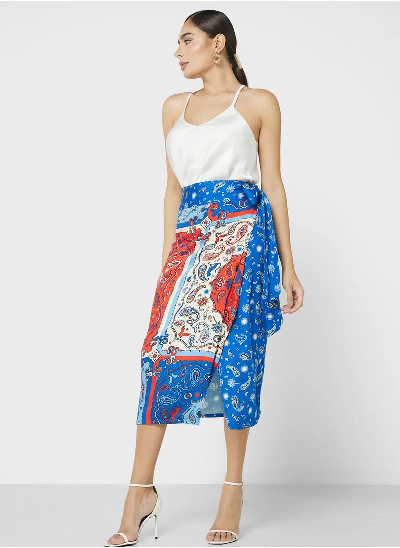 Never fully Dressed Printed High Waist Skirt