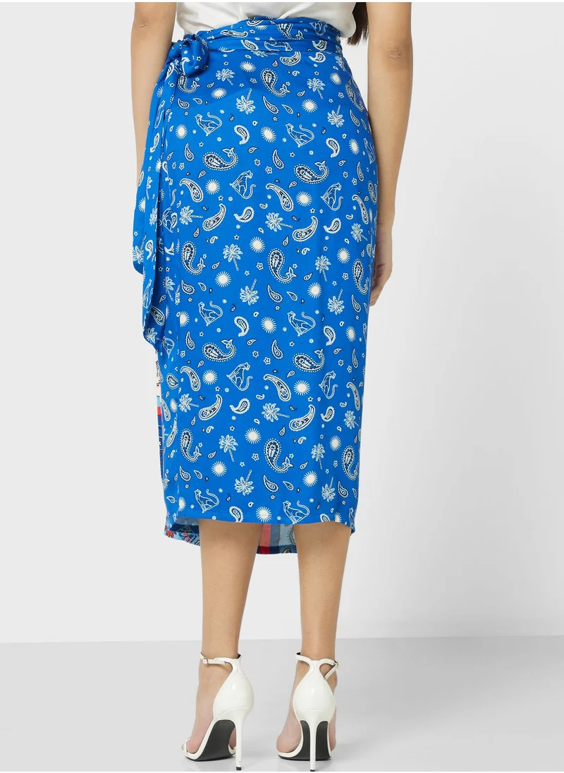 Never fully Dressed Printed High Waist Skirt