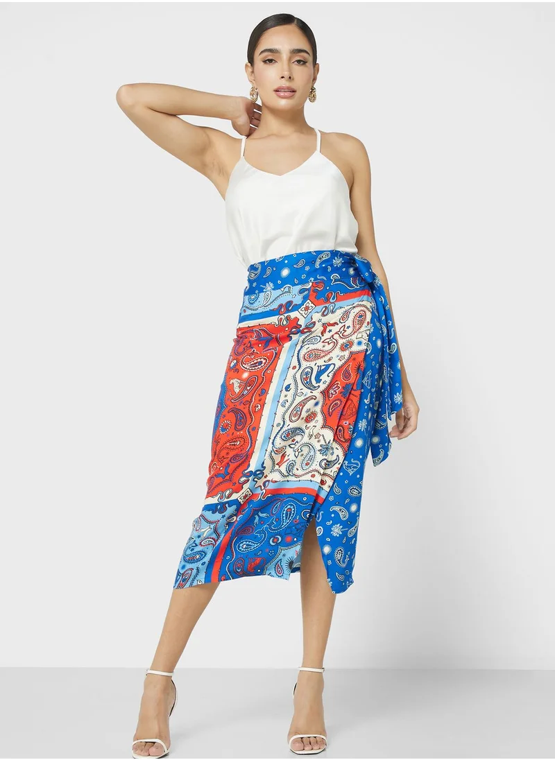 Never fully Dressed Printed High Waist Skirt