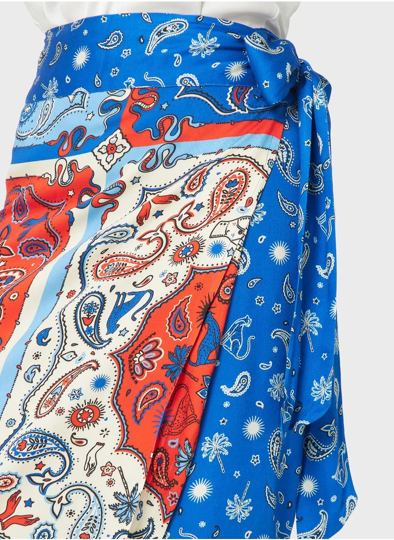 Never fully Dressed Printed High Waist Skirt