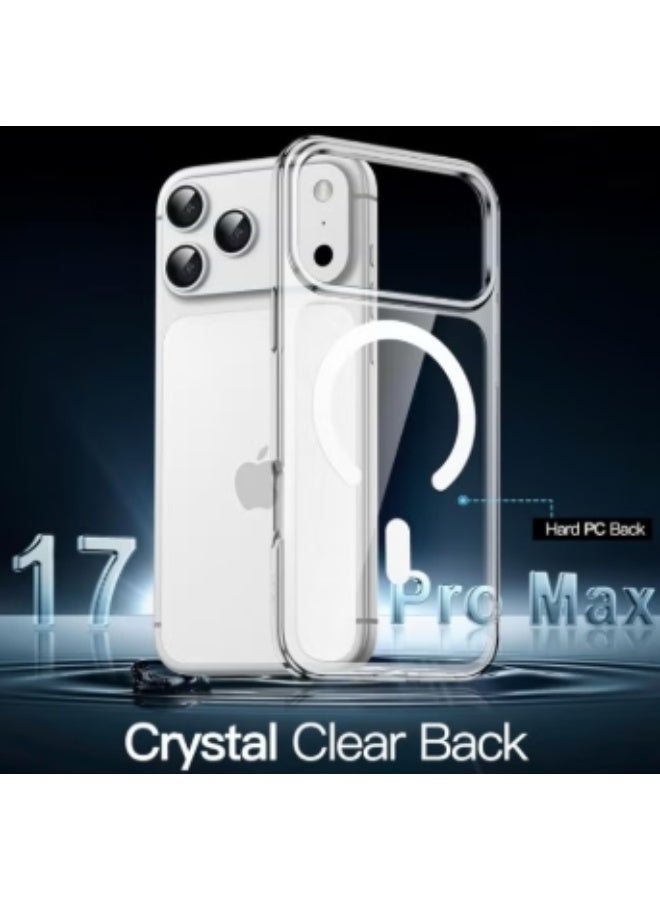 Product Name: Magnetic Clear Case for iPhone 17 Pro Max – Slim, Protective & MagSafe Compatible - Image 3