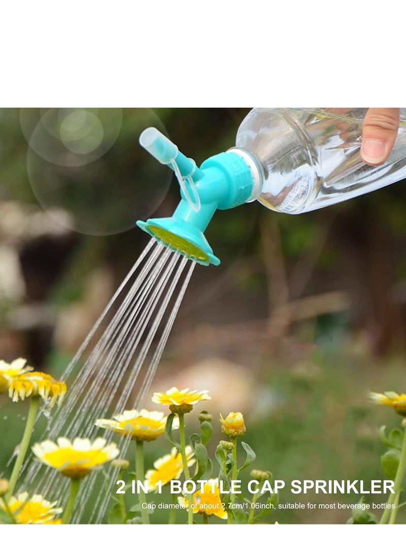 Generic 2 in 1 Bottle Cap Sprinkler Dual Head Bottle Watering Spout Double Ended Bottle Watering Nozzle Bonsai Watering Can Nozzle for Indoor Seedlings Plant Garden Tool  - Image 4